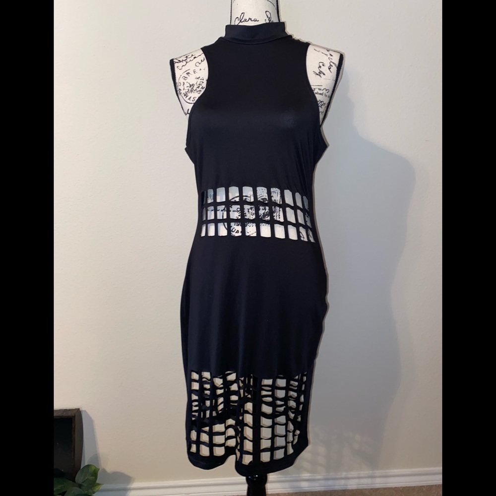 Hollow Summer Slim sleeveless mini Dress